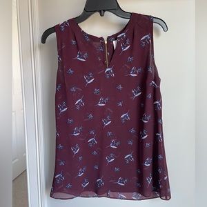 CAbi Icy Floral Bouquet Blouse